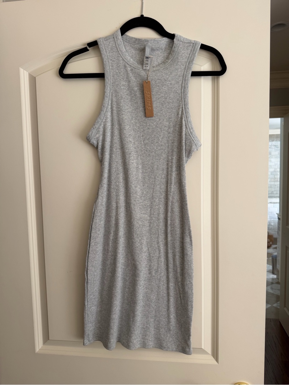 NWT Skims Ribbed Grey Dress